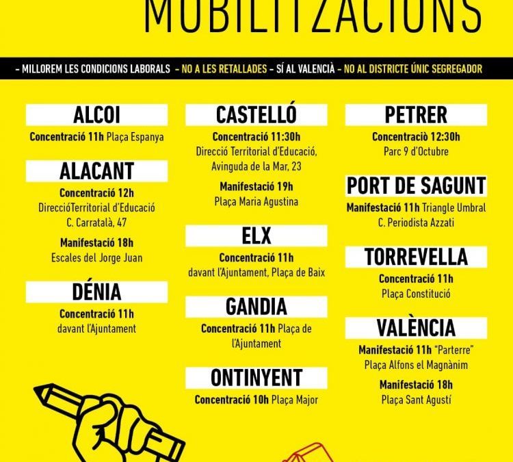 Cambiemos Orihuela apoya la huelga por la Escuela Pública, dirigida a toda la comunidad educativa, que tendrá lugar mañana, jueves 23 de mayo